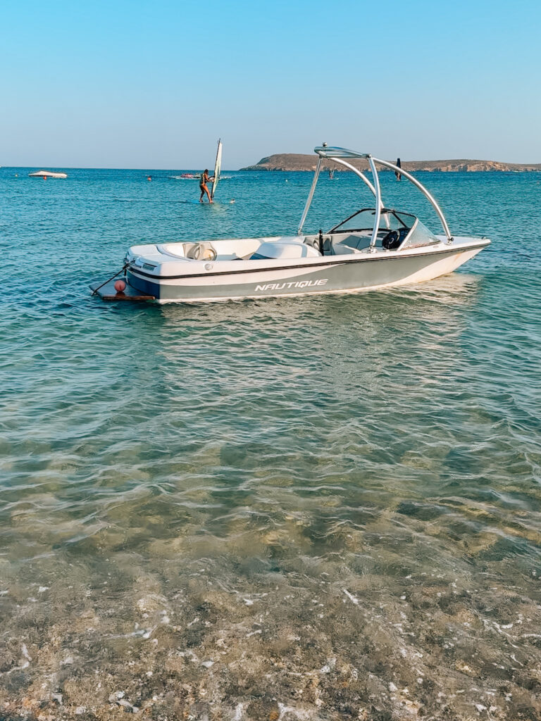 Golden Beach in Paros, Greece