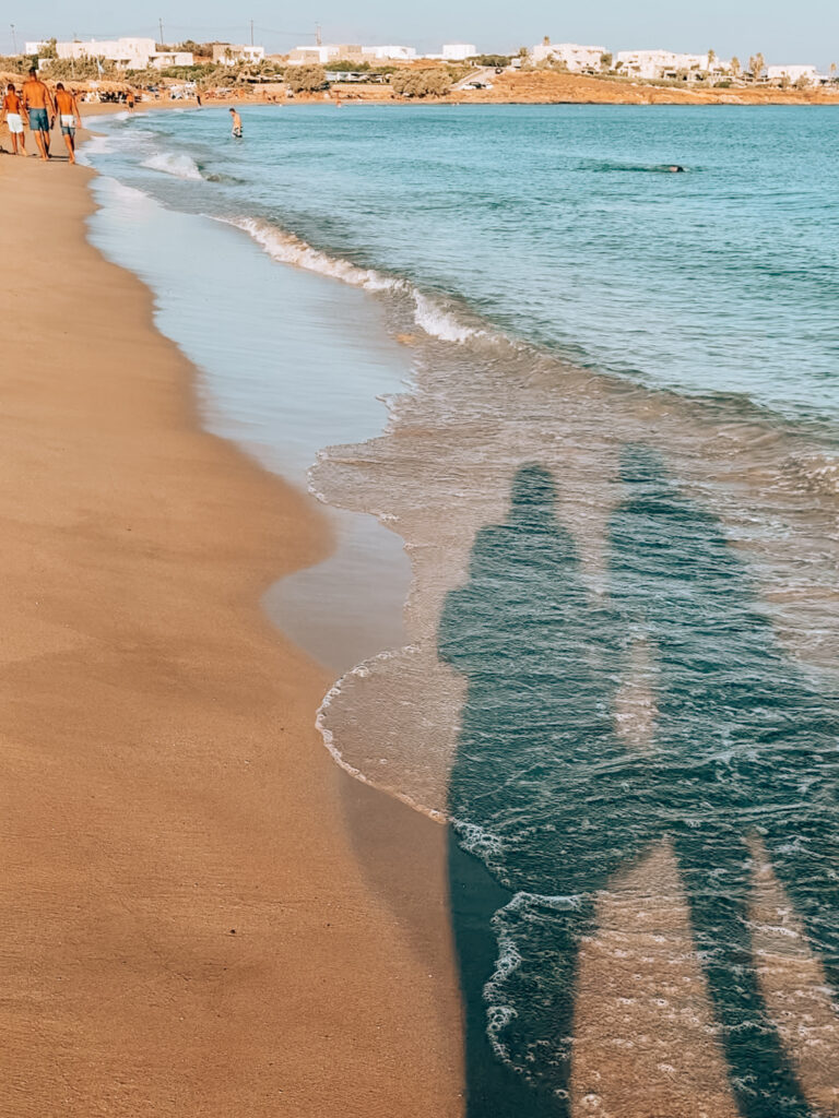 Golden Beach in Paros, Greece