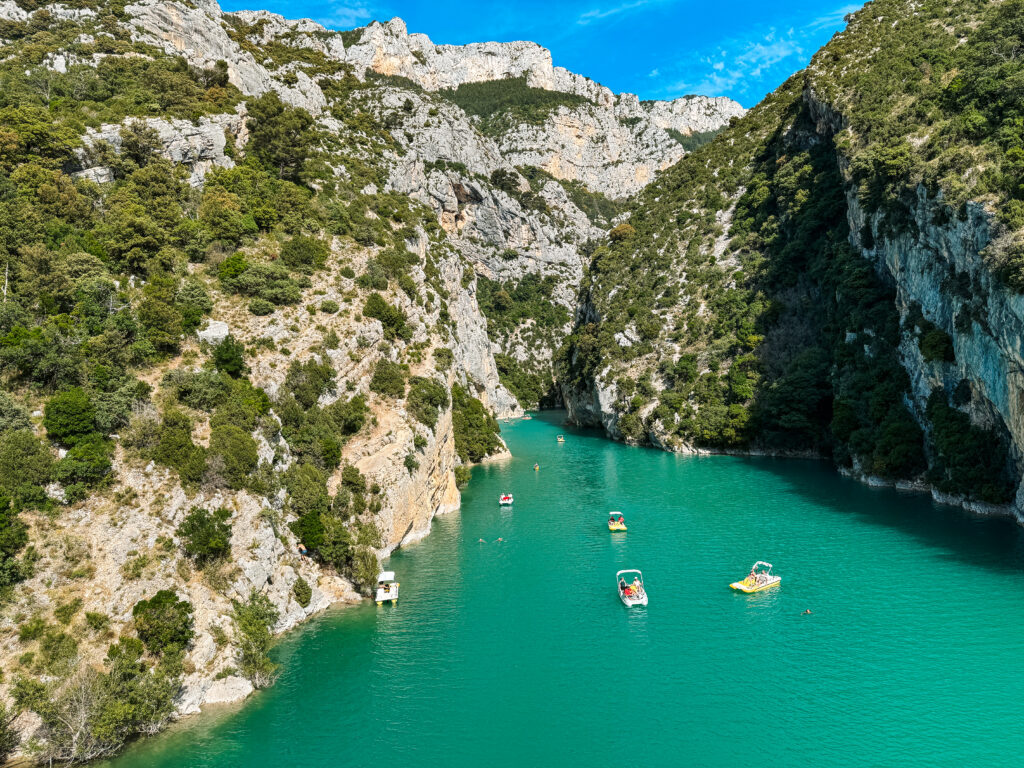 Verdon Gorge seen from Pont du Galetas in South of France itinerary