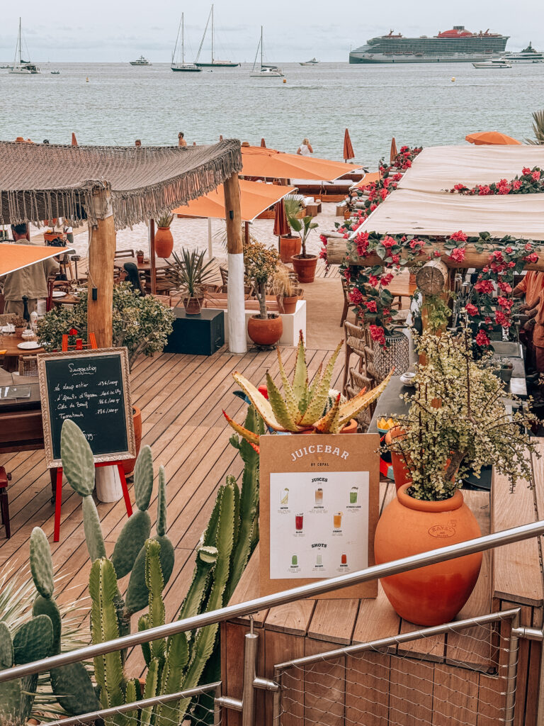 Copal Beach beach club in Cannes