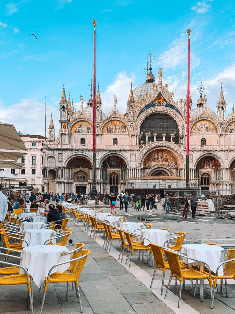 St Mark's Basilica during one day in Venice