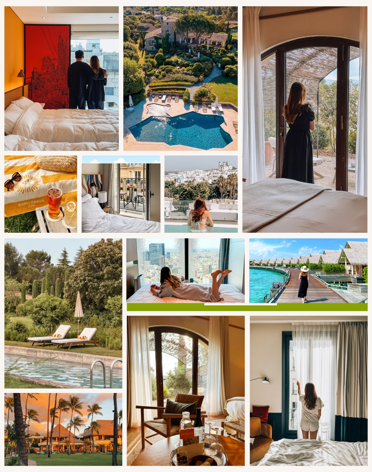 Hotel photography collage