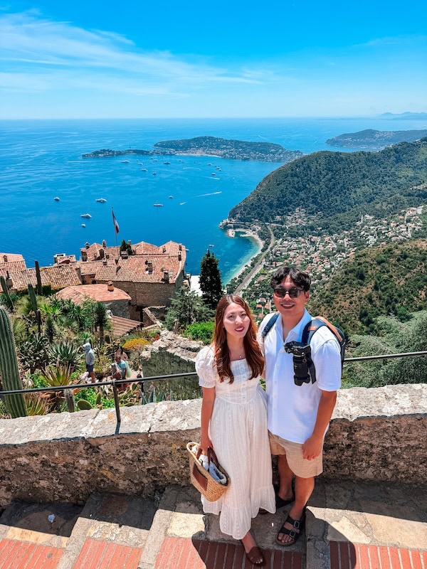 Min and John in Eze, French Riviera