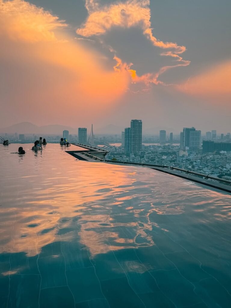 Infinity pool at M Hotel Da Nang overlooking My Khe Beach