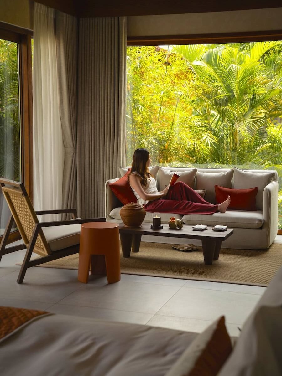 Private villa interior at Namia River Retreat in Hoi An
