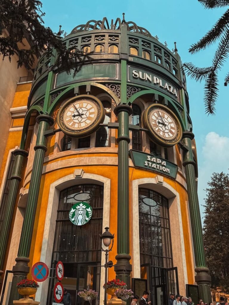 Sun Plaza in Sapa town, where the Muong Hoa mountain train to Fansipan departs